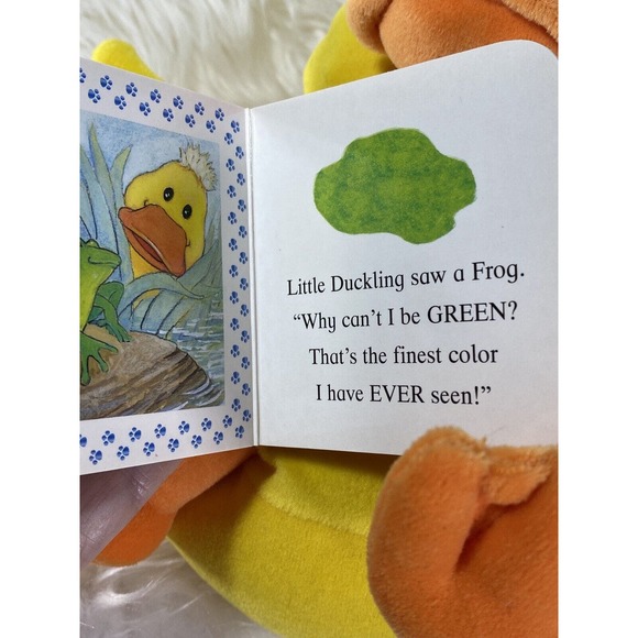 2003 Curious Duckling My Little Book of Colors Play & Learn Beanbag Plush Duck - Picture 3 of 9